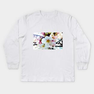 Photography - Vintage sakura Kids Long Sleeve T-Shirt